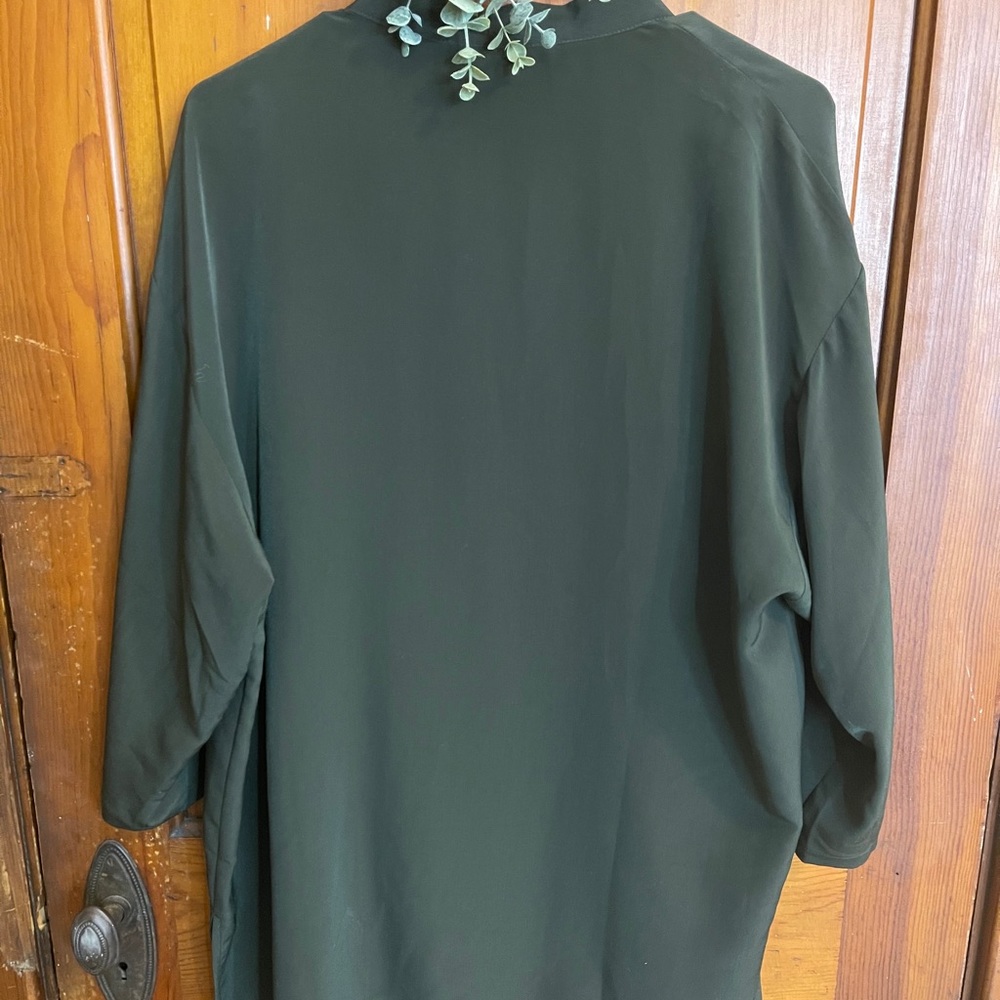 Army Green Cardigan - Picture 2 of 3